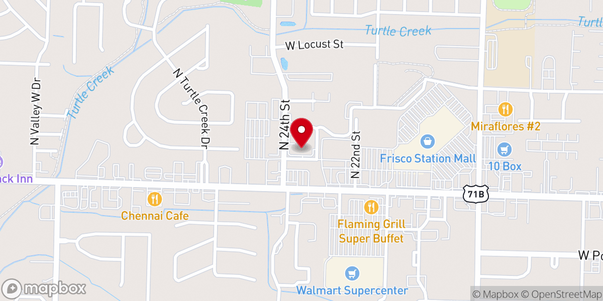 Map showing location of CASA DEL REINO ARKANSAS