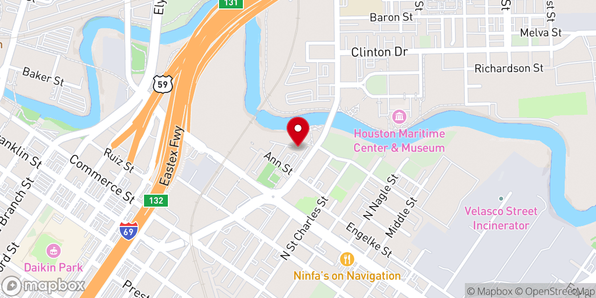 Map showing location of Eternal Rock Church