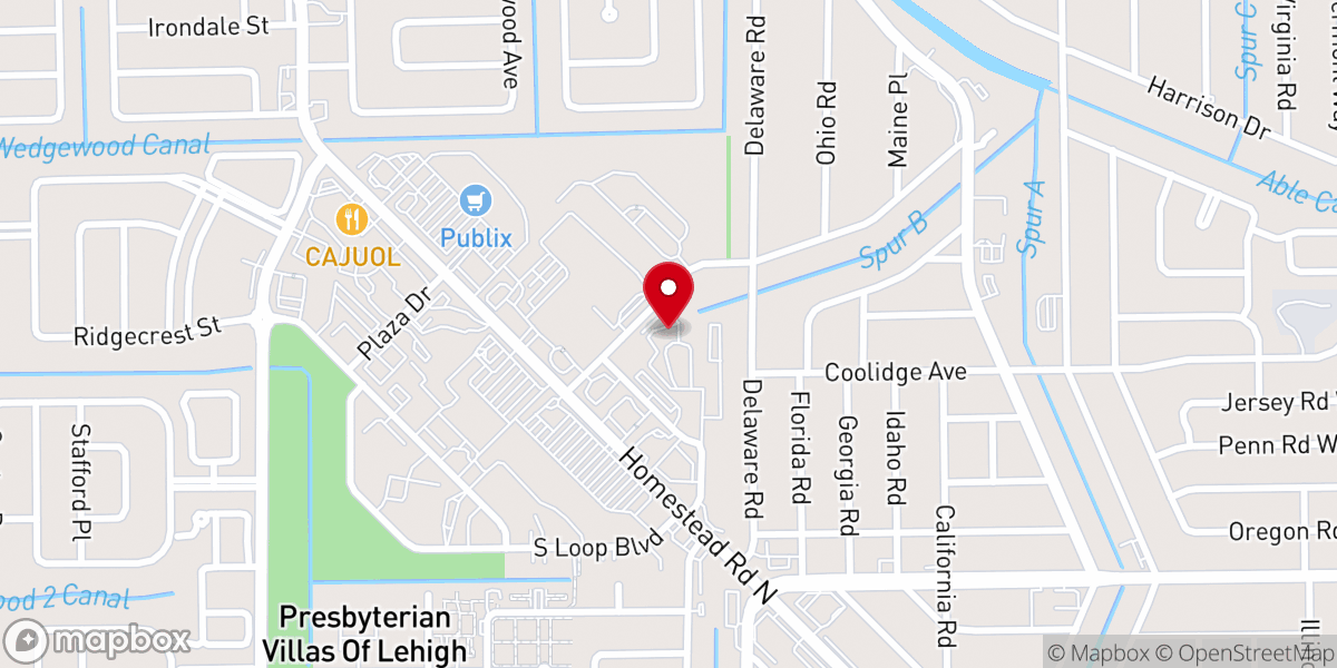 Map showing location of Iglesia Unidos en Cristo,inc