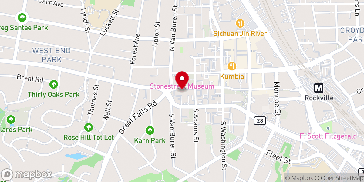 Map showing location of Rockville United Methodist Church