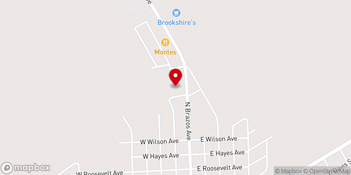 Map showing location of First Church of the Nazarene