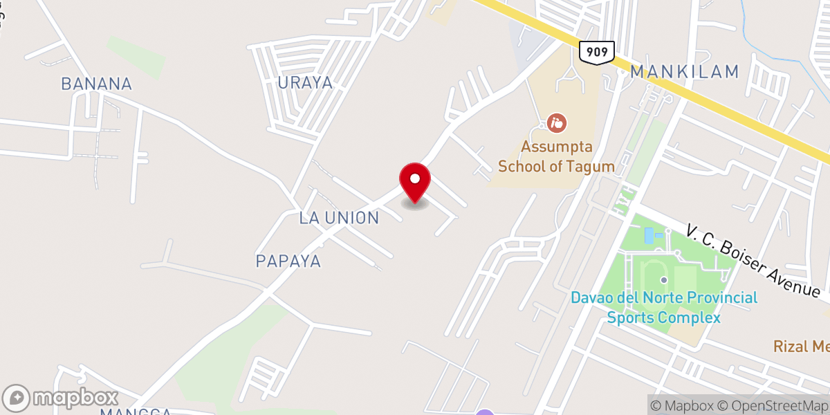 Map showing location of Freedom Baptist Church