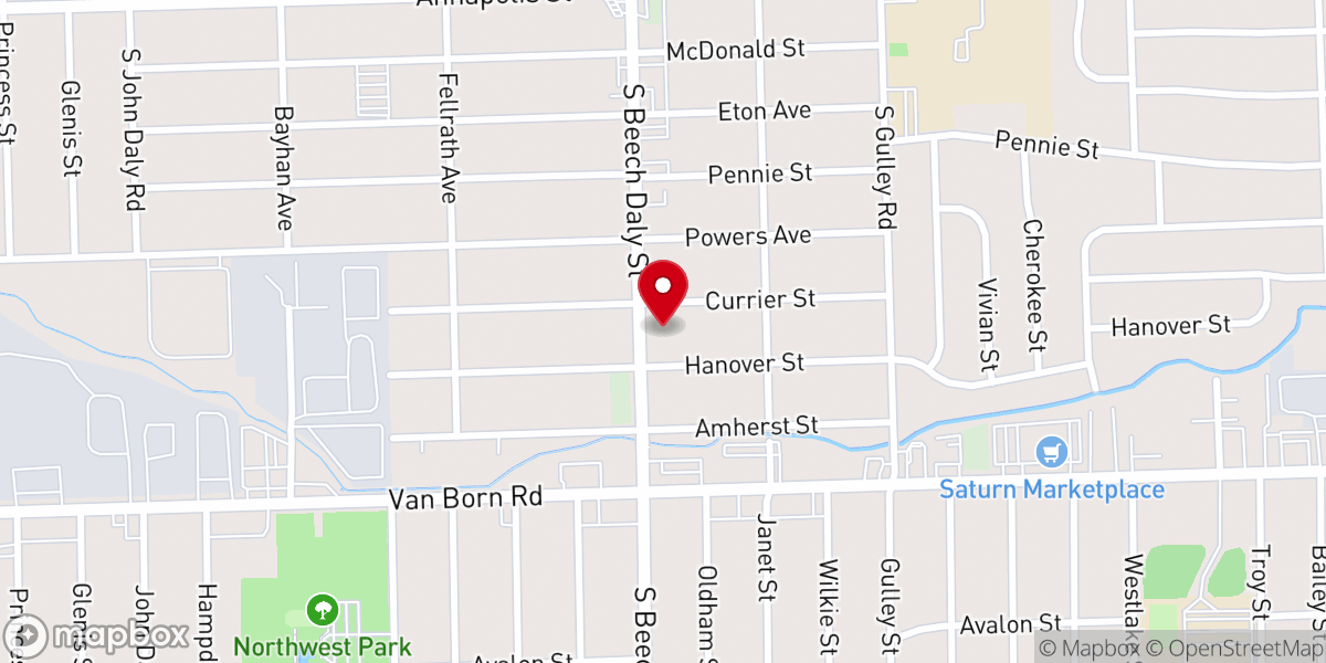 Map showing location of Shepherd Star Church