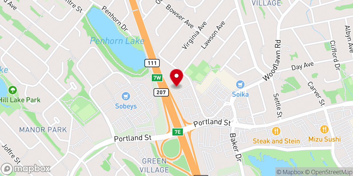Map showing location of Grace Baptist Church