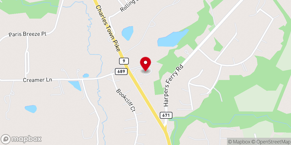Map showing location of Loudoun Valley Church of the Nazarene
