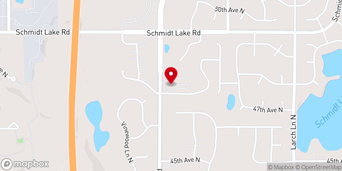 Map showing location of Minneapolis Laestadian Lutheran Church