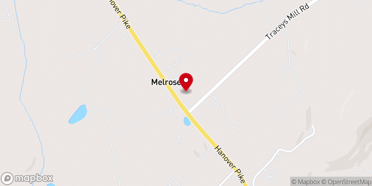 Map showing location of The Victory Church