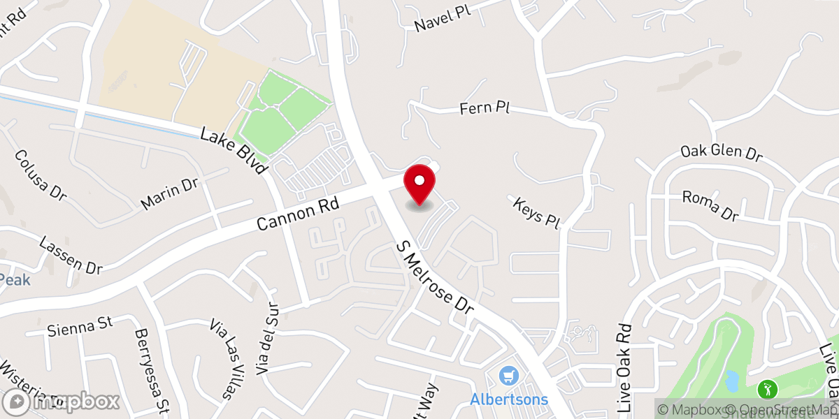 Map showing location of St. Thomas More Catholic Church