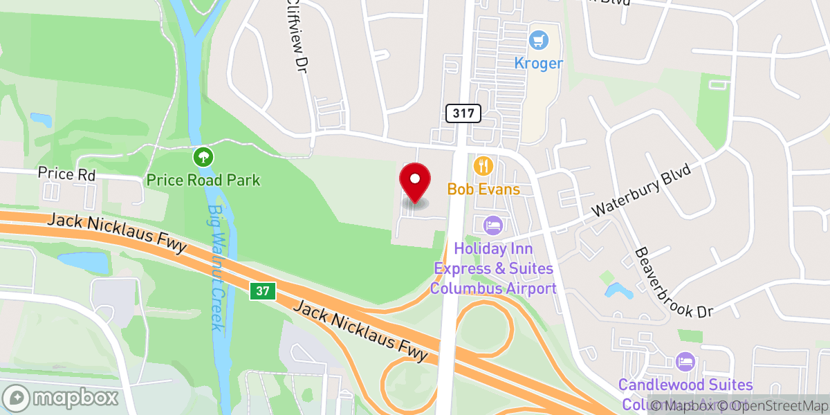 Map showing location of Shepherd Church of the Nazarene