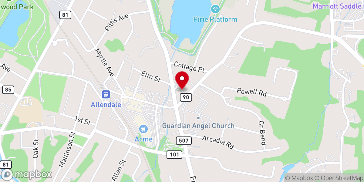 Map showing location of Archer United Methodist Church
