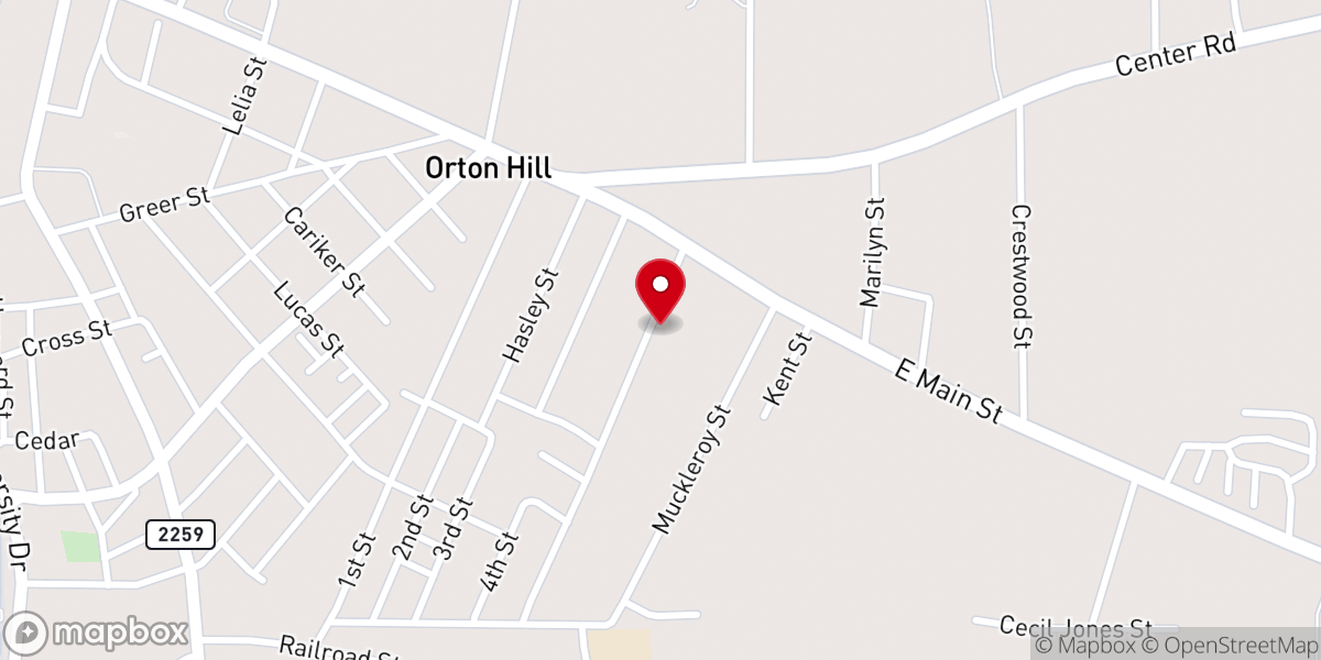 Map showing location of Faith Temple Church