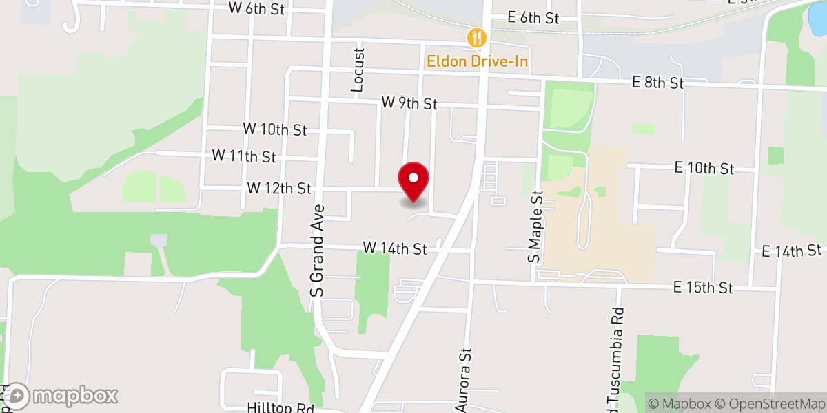Map showing location of Faith Baptist Church
