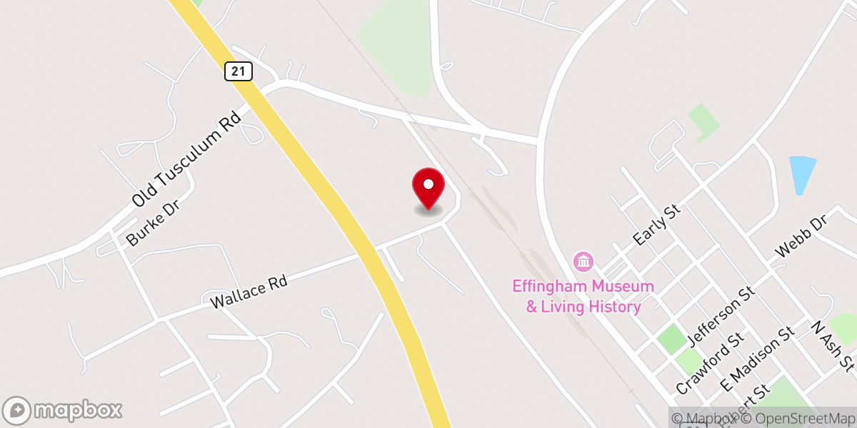 Map showing location of St Matthews Missionary Baptist Church