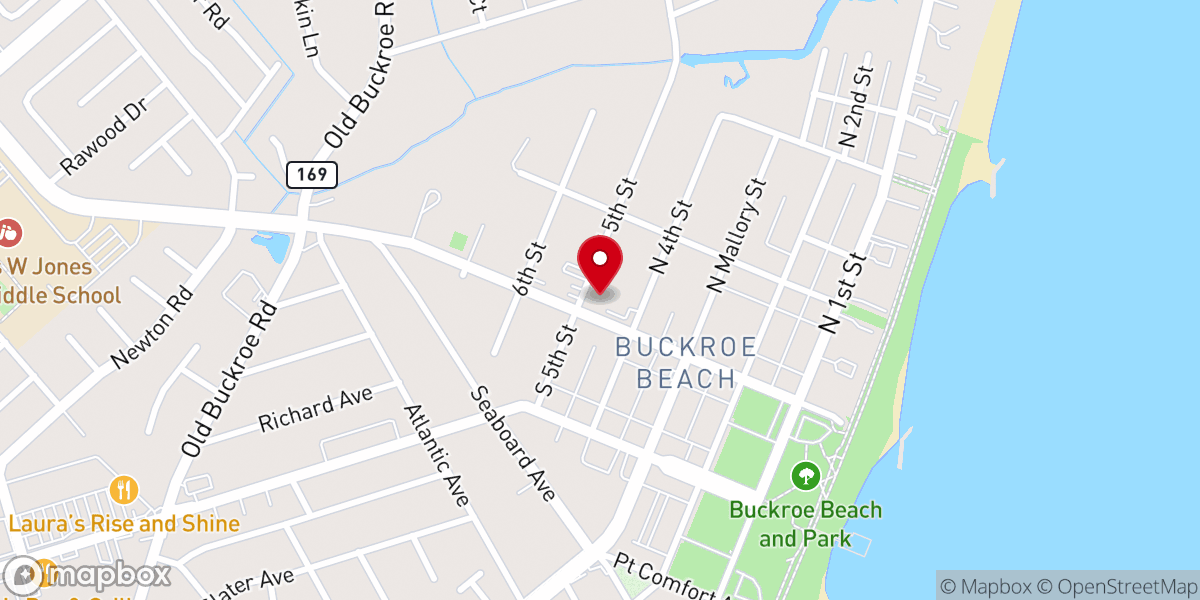 Map showing location of St. Joseph Catholic Church