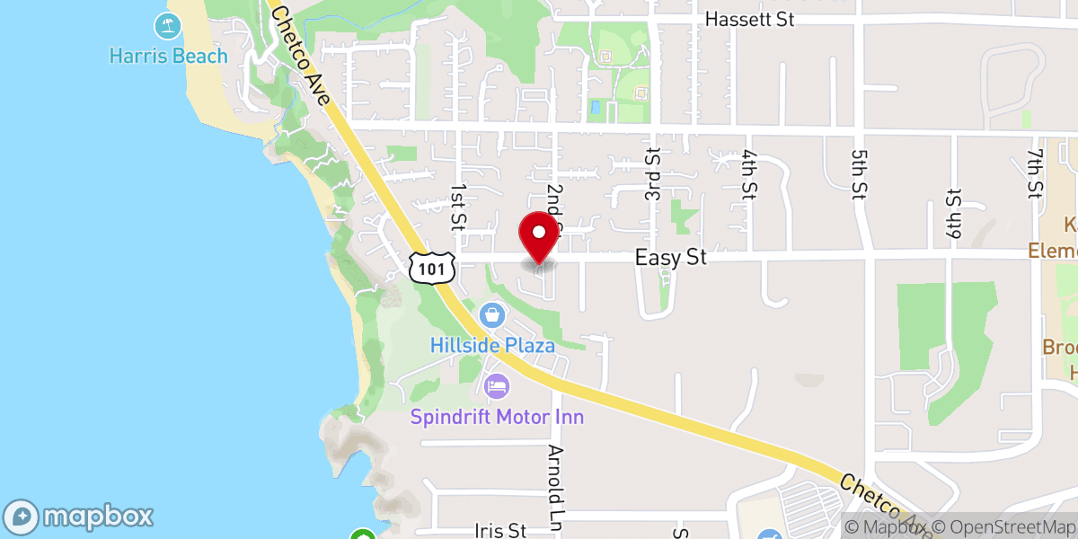 Map showing location of Trinity Lutheran Church