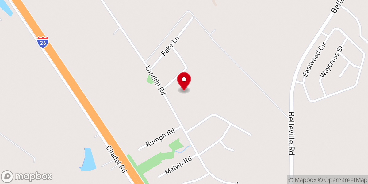 Map showing location of Beulah Refuge Tabernacle