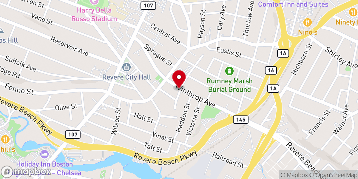 Map showing location of Father Brennan Parish Center