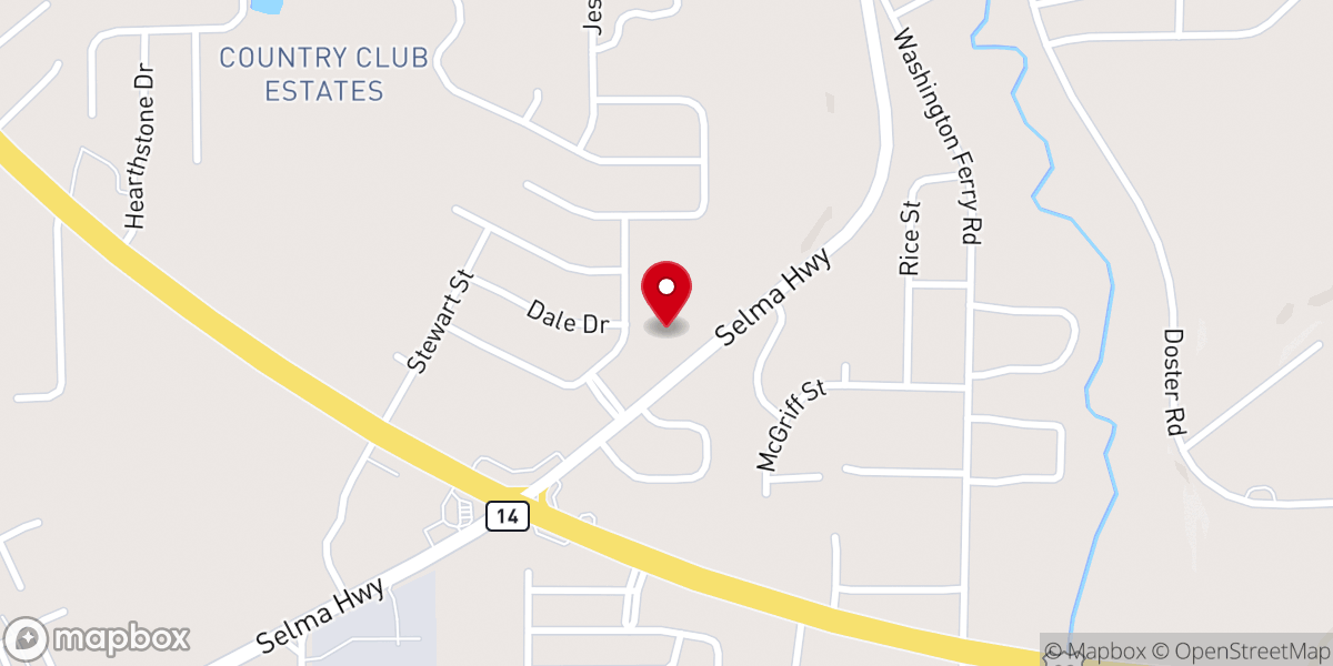 Map showing location of Safe Harbor Assemblies of God