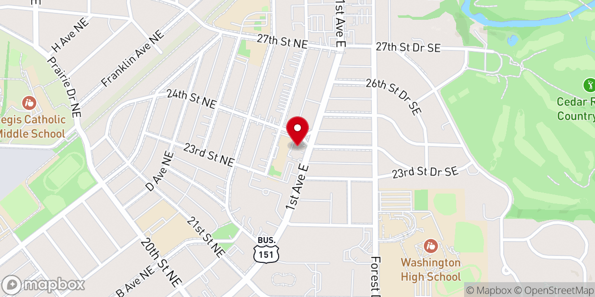 Map showing location of St. Matthew Catholic Church
