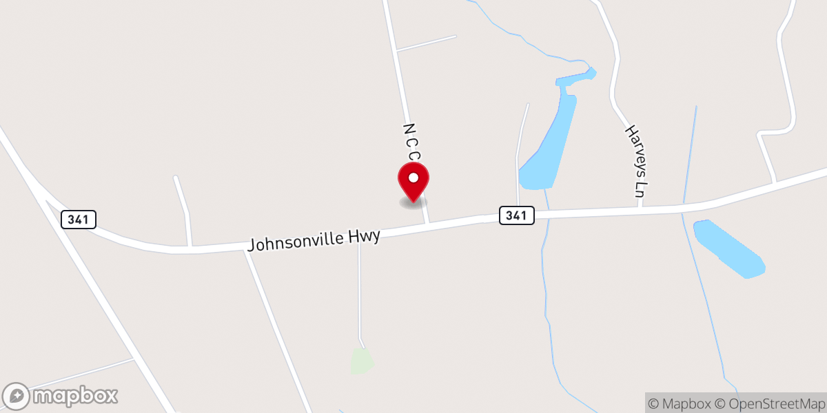 Map showing location of Brown's Chapel United Methodist Church