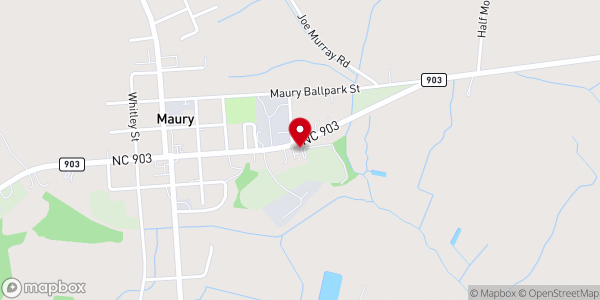 Map showing location of Brooks Frizzelle Memorial United Methodist Church