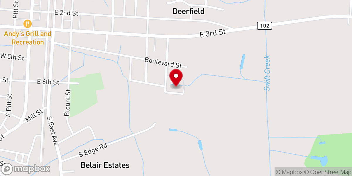 Map showing location of Anointed Ones Church - Mission Center