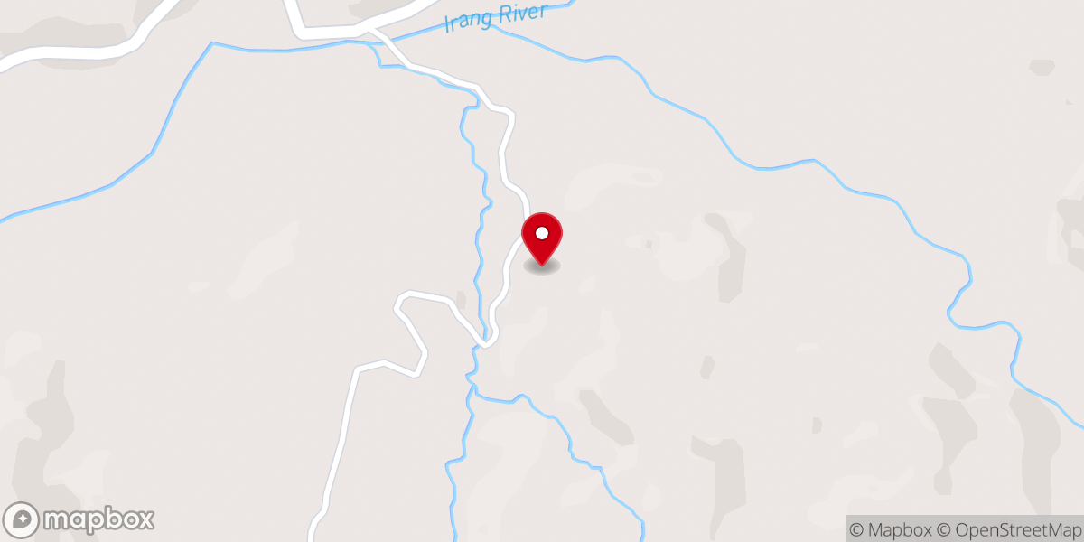 Map showing location of Tapon Namsan Baptist Church