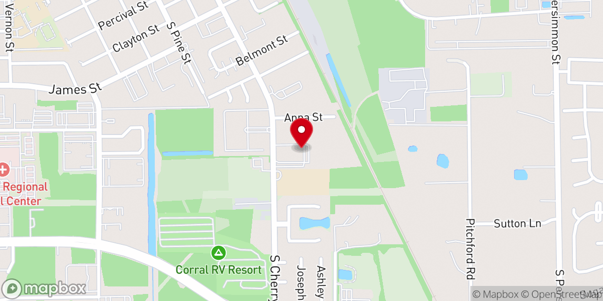 Map showing location of Saint Anne - Food Distribution Center