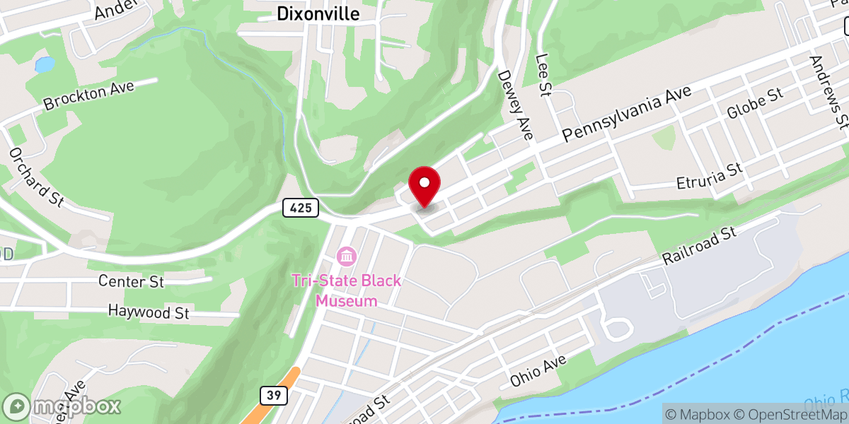 Map showing location of New Hope Missionary Baptist Church