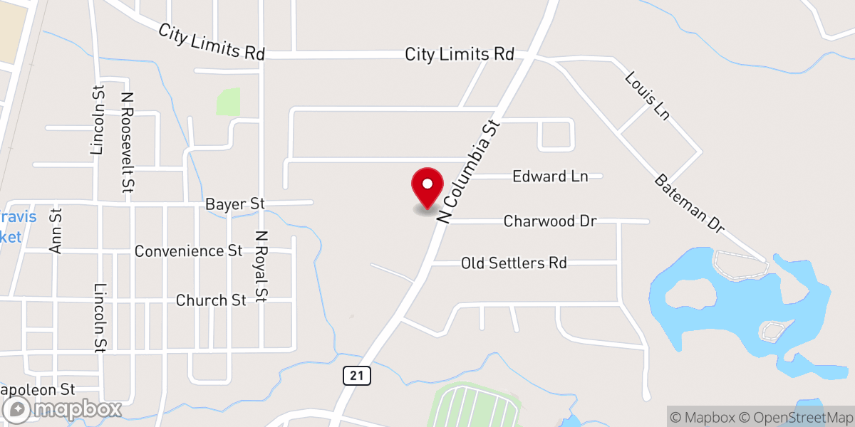 Map showing location of Superior Avenue Baptist Church