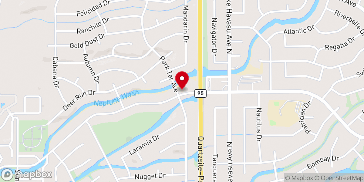 Map showing location of Church of Christ
