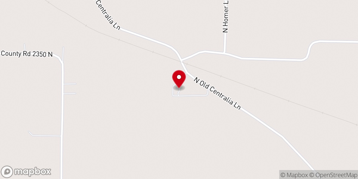 Map showing location of Little Grove Christian Church