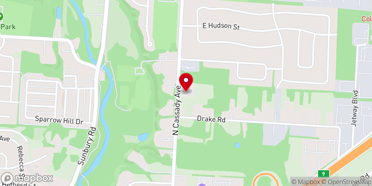 Map showing location of St Stevan of Dechani Serbian Orthodox Church and Hall
