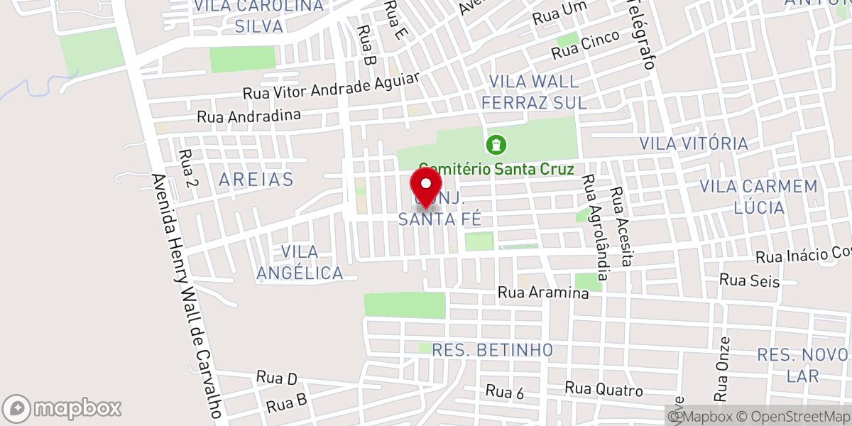 Map showing location of Igreja universal do Reino de Deus (Santa Fé)