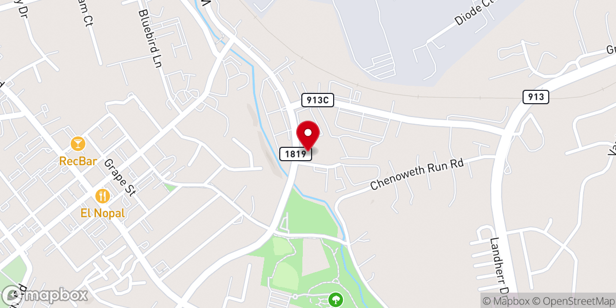 Map showing location of Adventure Christian Church