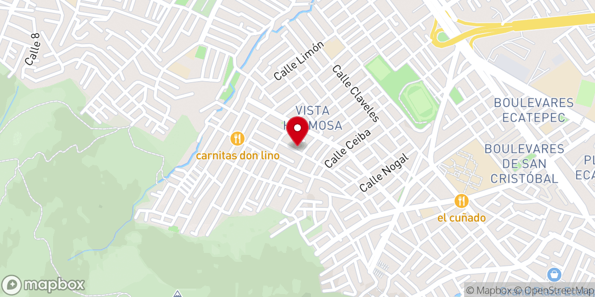 Map showing location of Iglesia Principe de Paz Vista Hermosa IMEC