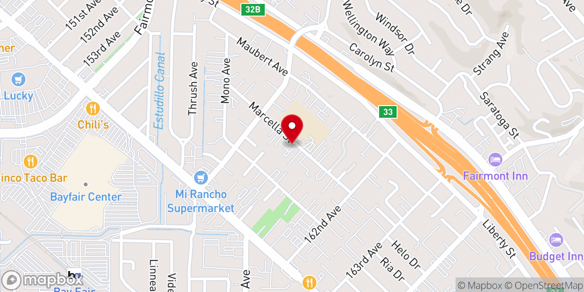 Map showing location of International Bible Baptist Church