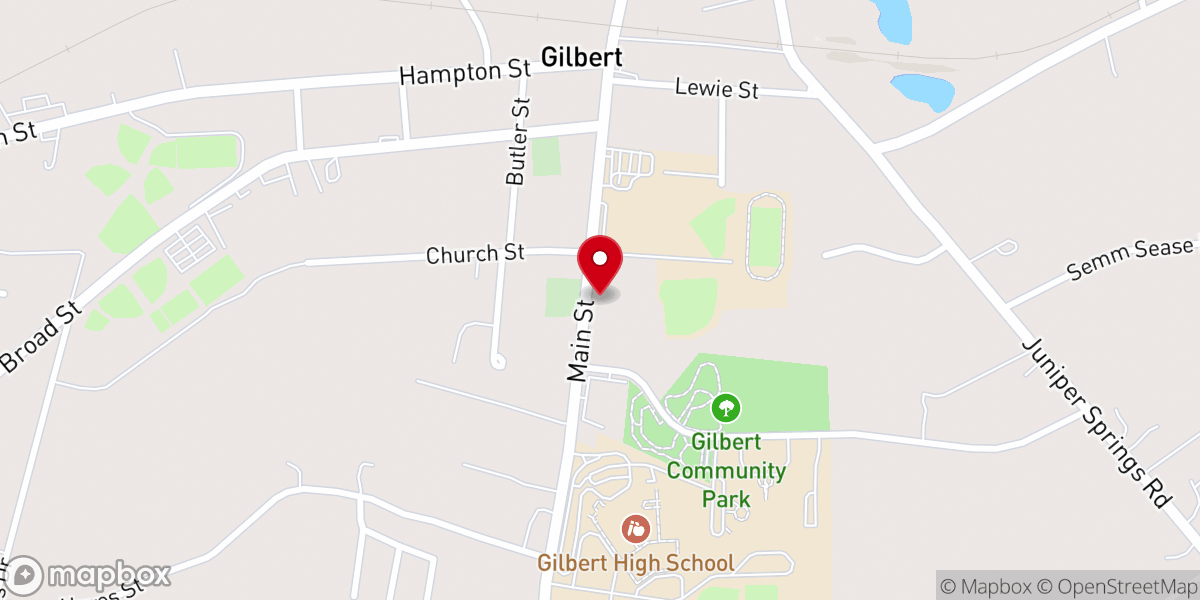 Map showing location of Big Blue Marble Academy Gilbert Main Street