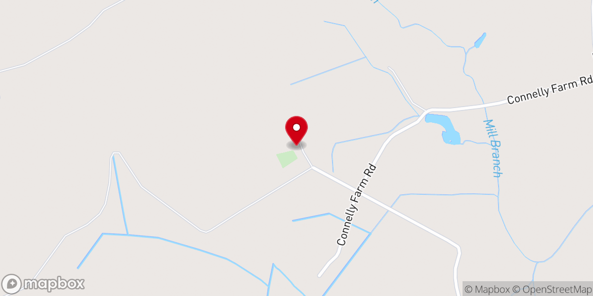 Map showing location of Mt. Pisgah Baptist Church