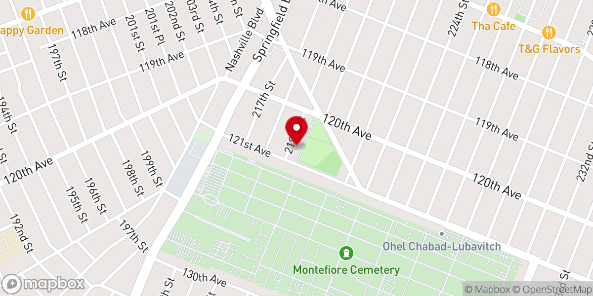 Map showing location of Cambria Heights, NY 11411