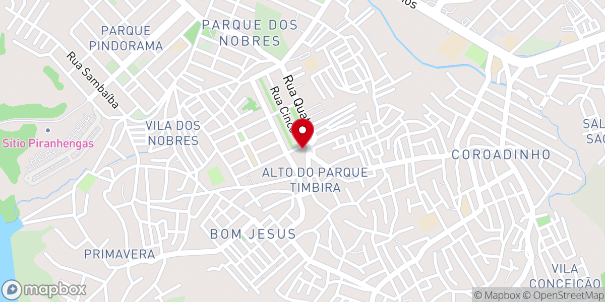 Map showing location of Paróquia Espírito Santo do Alto Timbira - Matriz