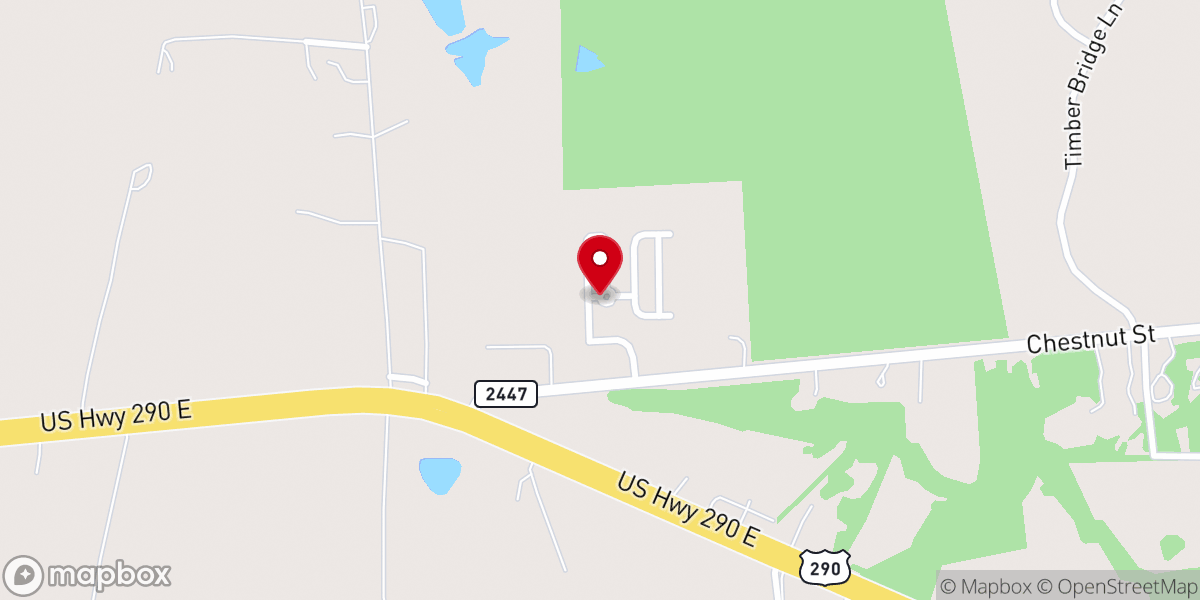 Map showing location of Chappell Hill RV