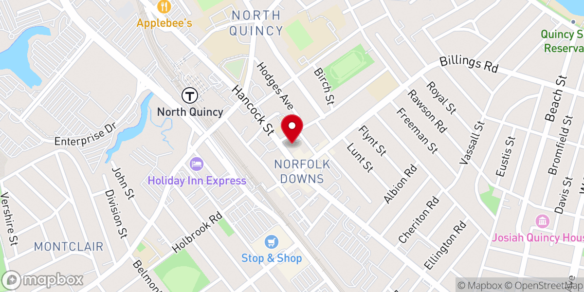 Map showing location of Quincy Catholic Collaborative