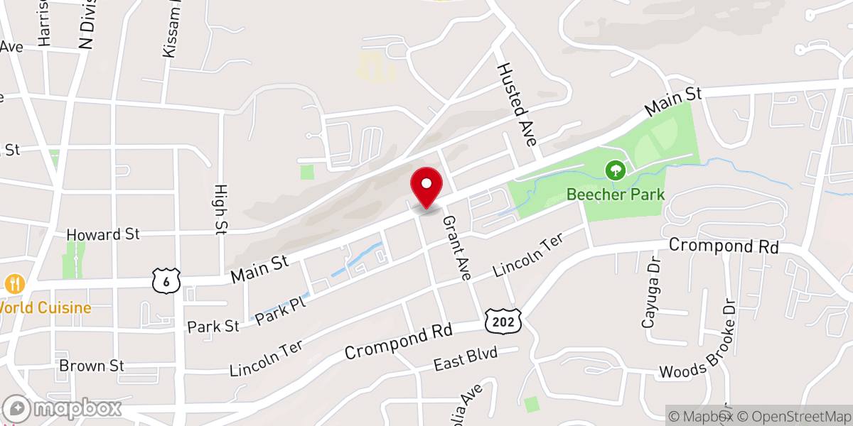 Map showing location of Christ Community Culture Center