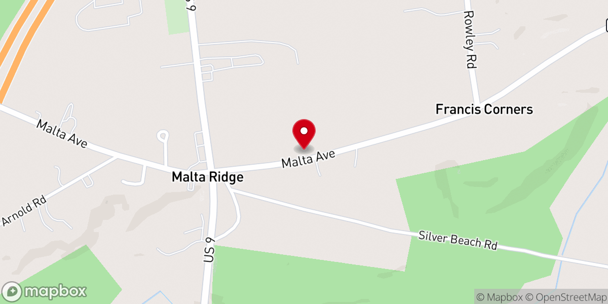 Map showing location of Malta Ridge Methodist Church