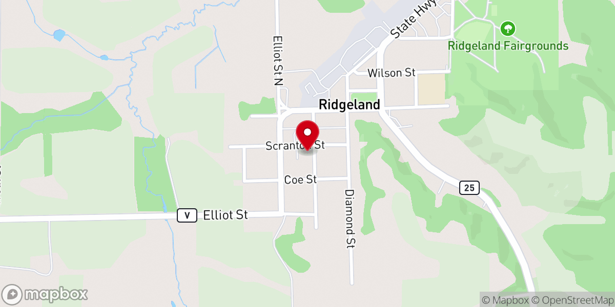 Map showing location of Dallas United Methodist Church