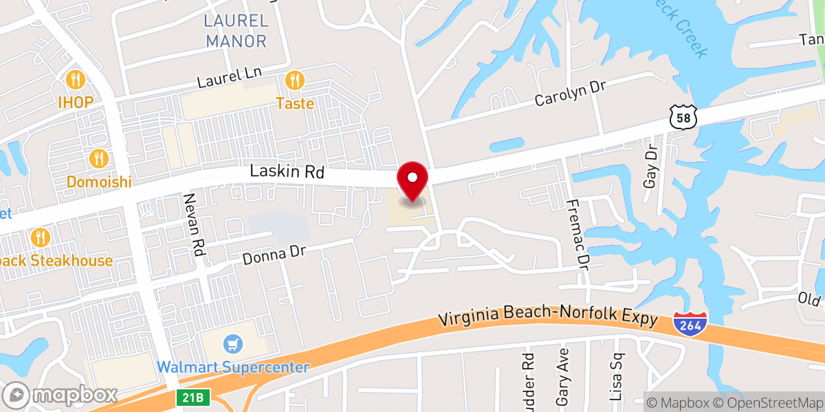 Map showing location of Good Shepherd Lutheran Church