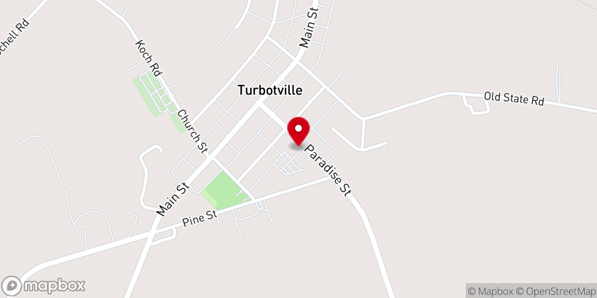 Map showing location of Zion Lutheran Church Prayer Garden