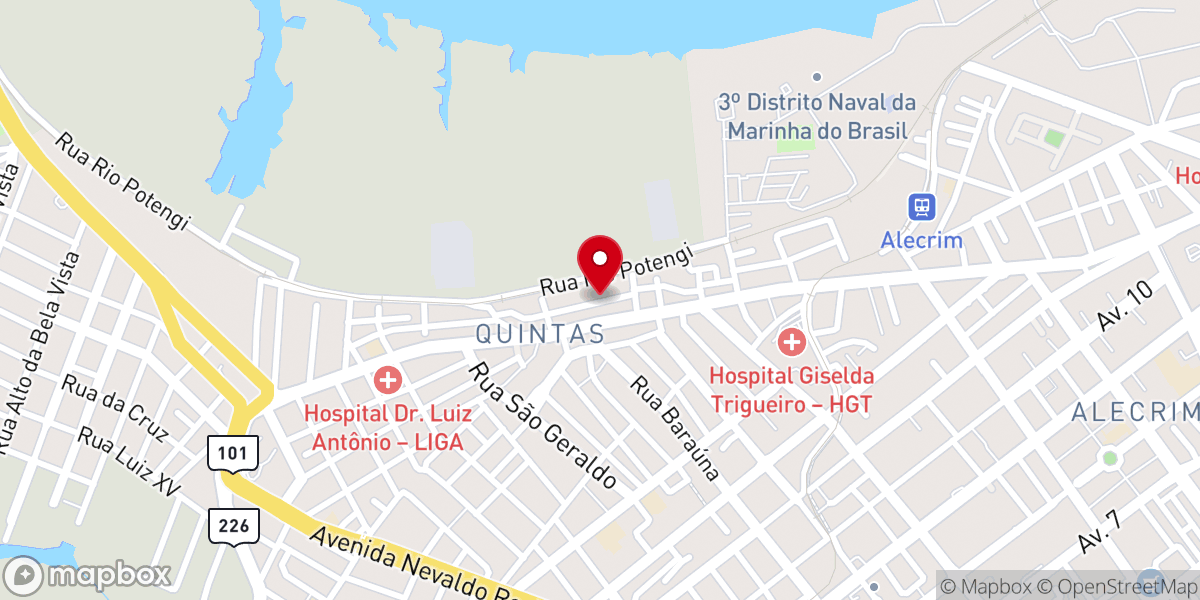 Map showing location of IEADERN - Assembleia de Deus - Cong. Mario Lira I