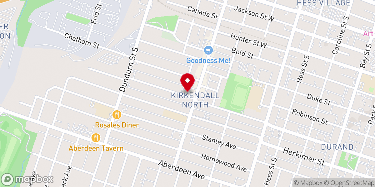 Map showing location of St. John the Evangelist